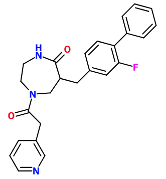 (image for) MCYA2533 6-((2-Fluorobiphenyl-4-yl)methyl)-1-(2-(pyridin-3-yl)acetyl)-1,4-diazepan-5-one